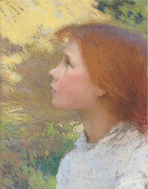 Buy Museum Art Reproductions Head of a Young Girl, 1890 by George Clausen | ArtsDot.com