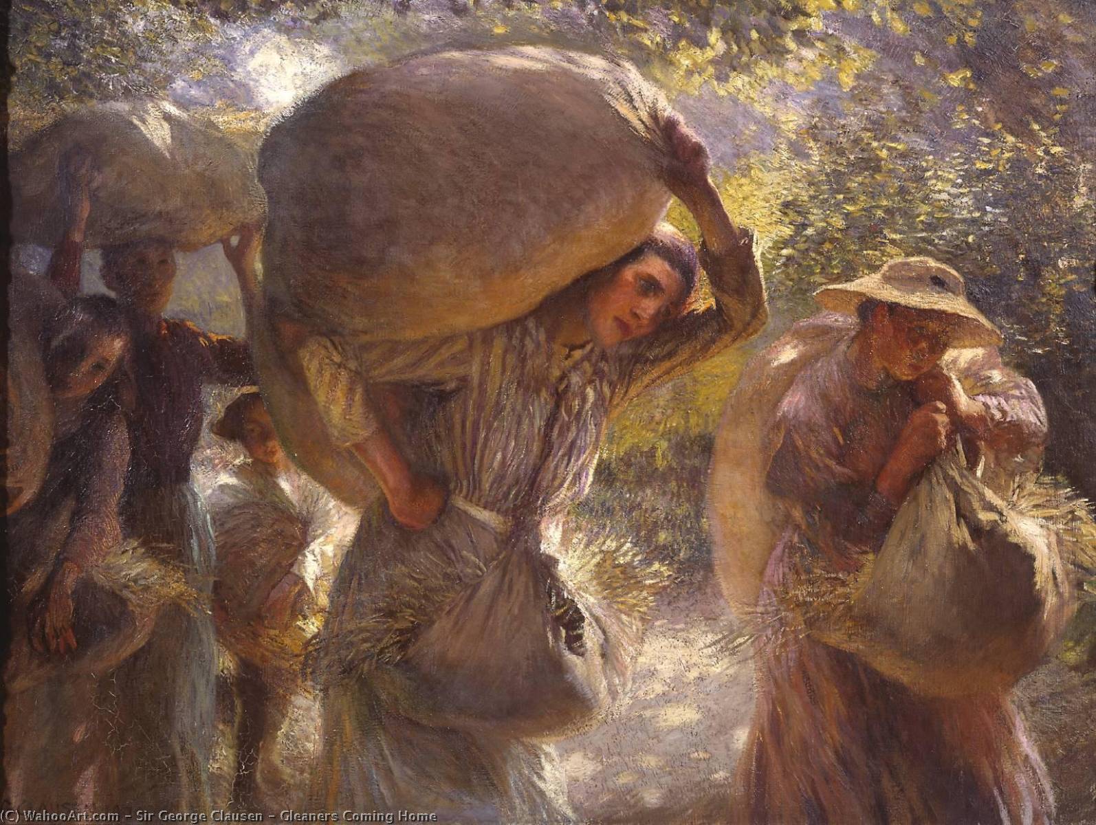順序 「アート再現 Gleaners Coming ホーム, 1904 バイ George Clausen | ArtsDot.com