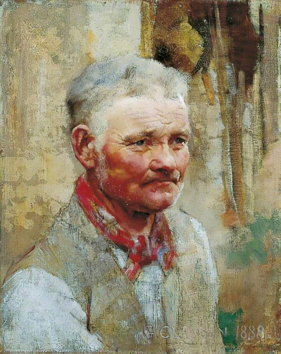 Order Paintings Reproductions The Miller`s Man, 1888 by George Clausen | ArtsDot.com