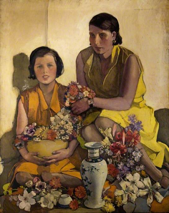 Compra Riproduzioni D'arte Del Museo Coppa Salopio e Vaso Cinese, 1930 di Norah Neilson Gray (1882-1931) | ArtsDot.com